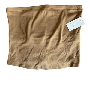 A new day Camel Ribbed Tube Top with Tag size large